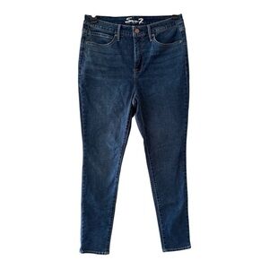 Seven7 Blue Skinny Jeans Stretch Denim Size 10